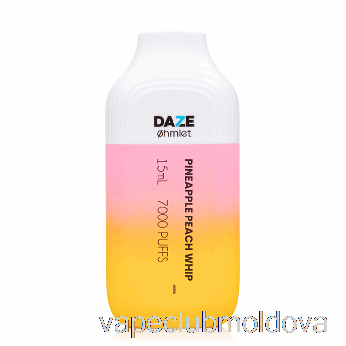 Kit Vape Pod 7 Daze Ohmlet 7000 0% Zero Nicotină De Unică Folosință Ananas Piersici Bici